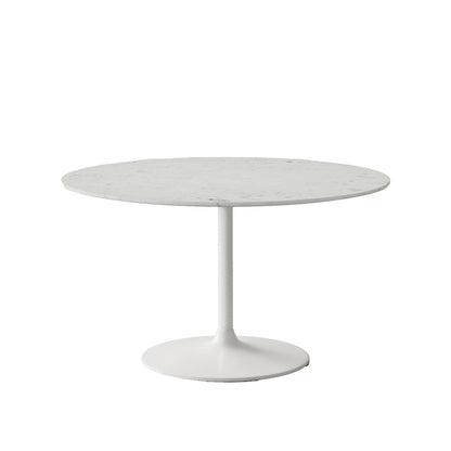 Rowan 54" Modern Luxury Pedestal Round Marble Dining Table