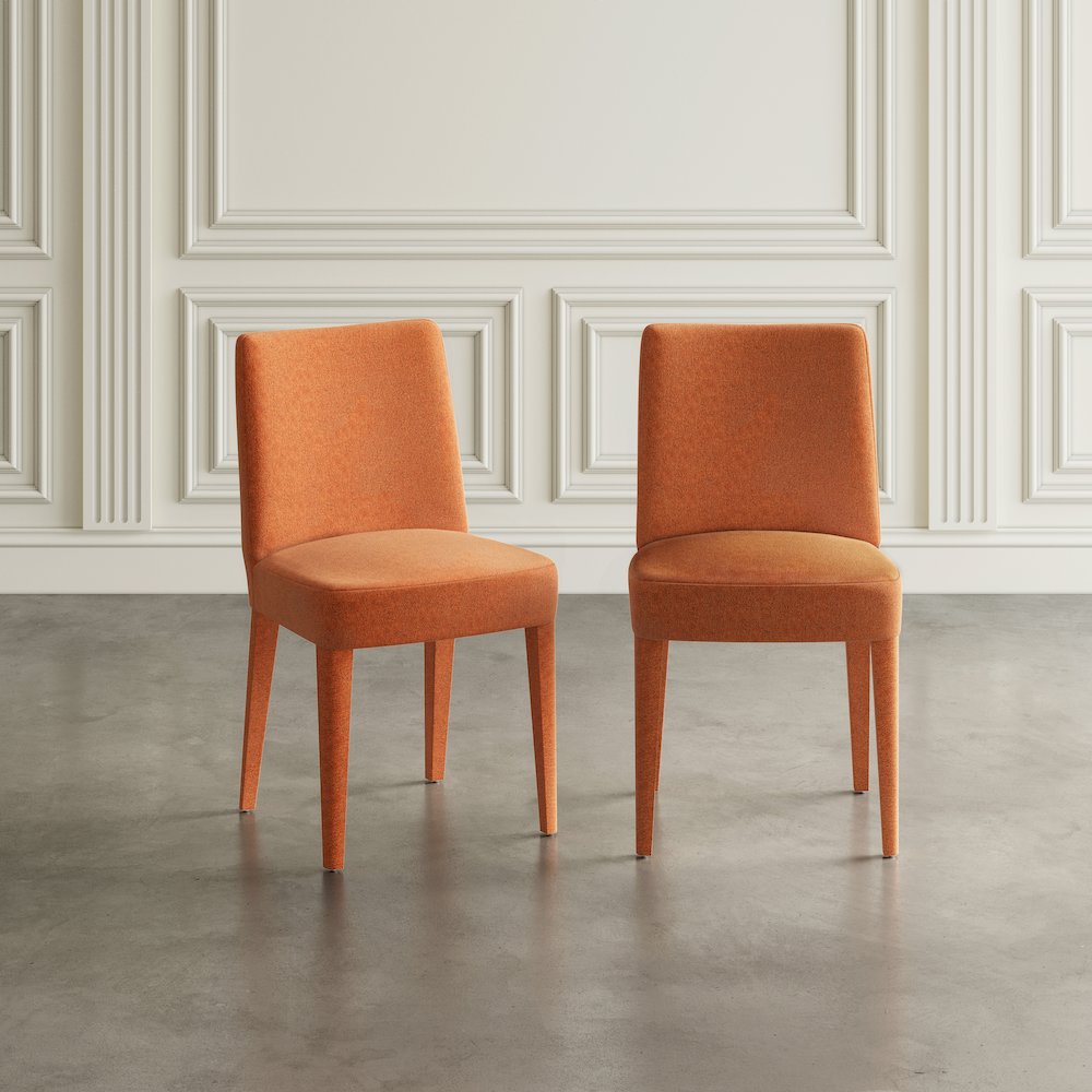 Mid-Century Modern Contemporary Upholstered Vintage Dining Chair (Set of 2)