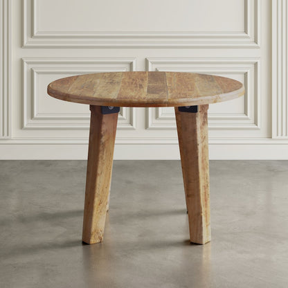 Reclamation 42" Rustic Reclaimed Solid Wood Round Dining Table