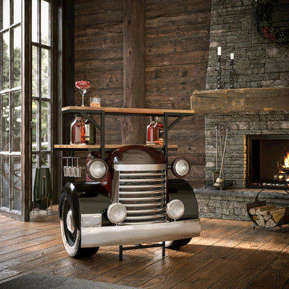Glory Days Woody Vintage Car Console Table Home Bar