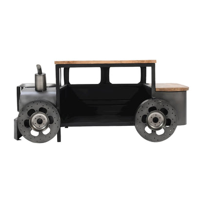 Roadie 41" Vintage Truck Solid Wood and Metal Unique Coffee Table with Storage