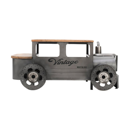 Roadie 41" Vintage Truck Solid Wood and Metal Unique Coffee Table with Storage