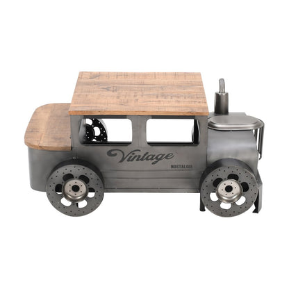 Roadie 41" Vintage Truck Solid Wood and Metal Unique Coffee Table with Storage