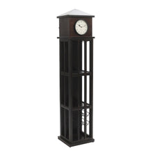 Watchtower Vintage Clock Lounge Bar Cabinet with Wine Rack and Storage