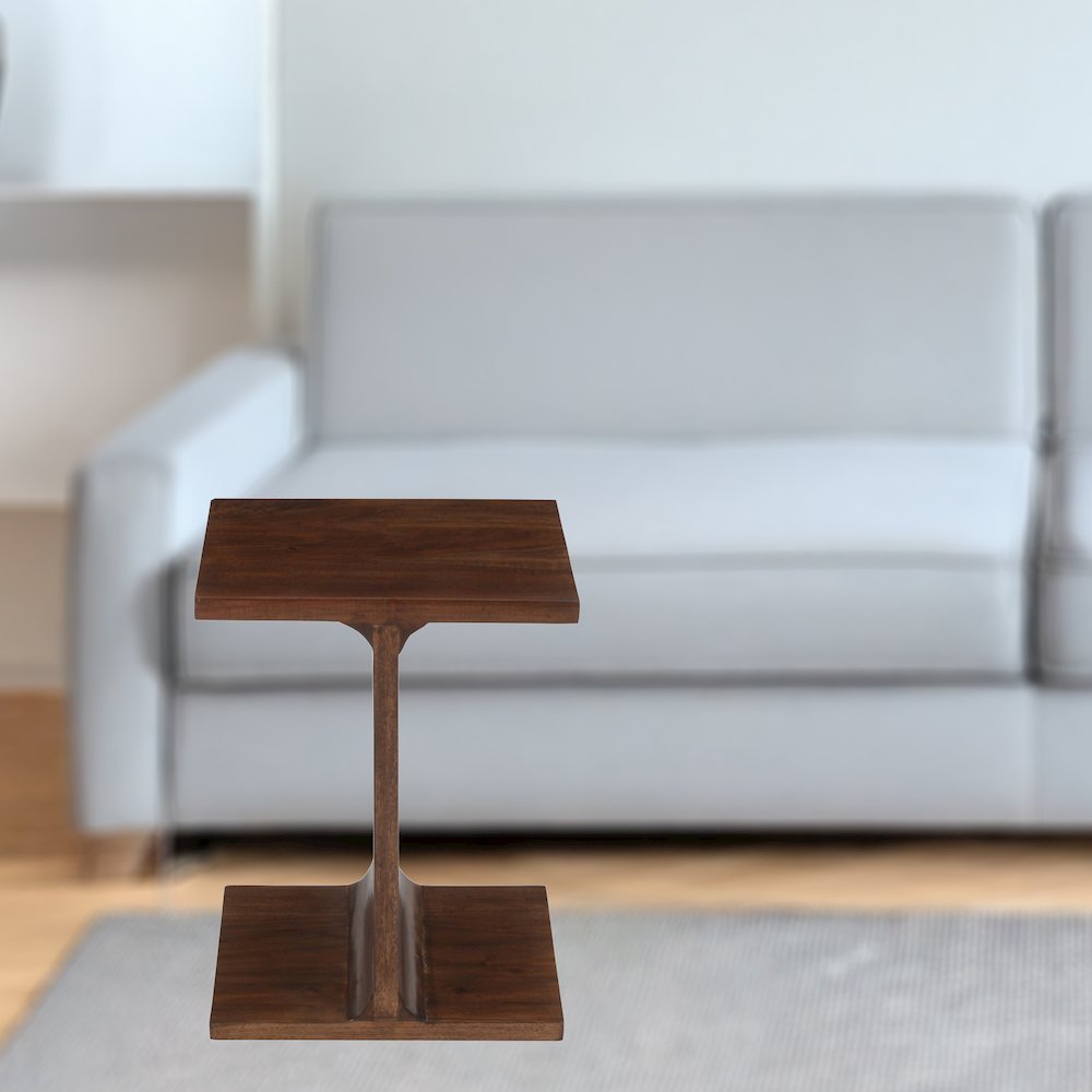 Idiom Solid Wood Modern Accent End I-Table