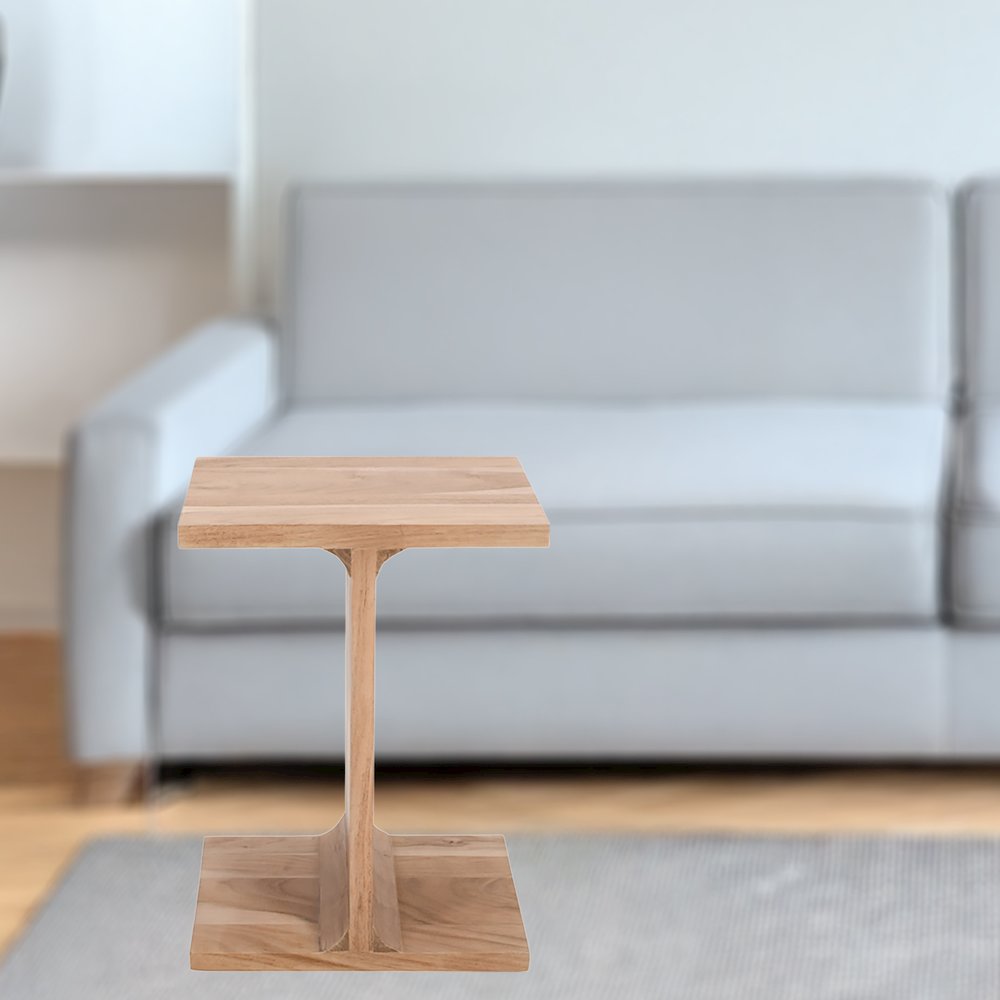 Idiom Solid Wood Modern Accent End I-Table