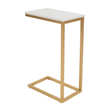 Aurora Solid Marble Modern Luxury Glam Accent C-Table (Set of 2)