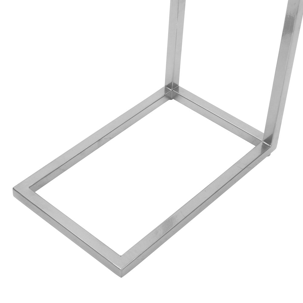 Aurora Solid Marble Modern Luxury Glam Accent C-Table (Set of 2)