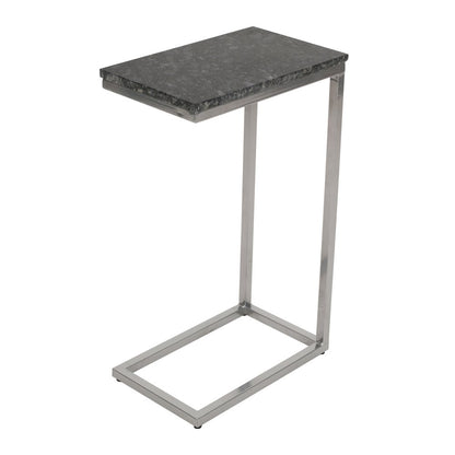 Aurora Solid Marble Modern Luxury Glam Accent C-Table (Set of 2)