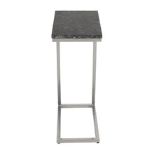 Aurora Solid Marble Modern Luxury Glam Accent C-Table (Set of 2)