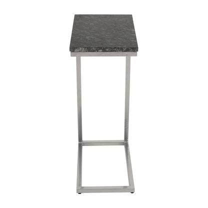 Aurora Solid Marble Modern Luxury Glam Accent C-Table (Set of 2)