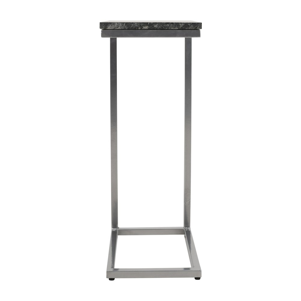 Aurora Solid Marble Modern Luxury Glam Accent C-Table (Set of 2)