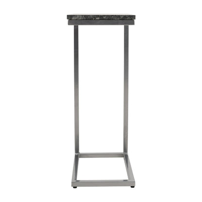 Aurora Solid Marble Modern Luxury Glam Accent C-Table (Set of 2)