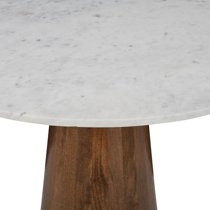 Nolan Marble Top Three Pack Solid Wood Accent Table Set