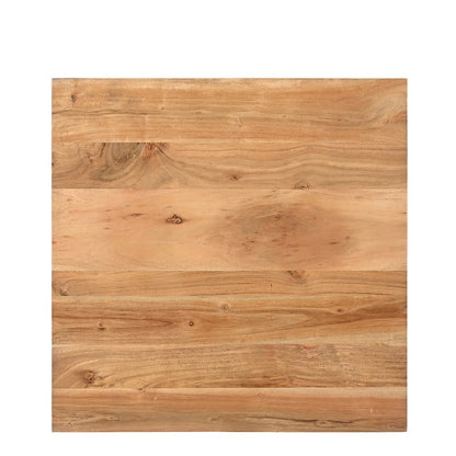 Lux Solid Wood Modern Angled End Table