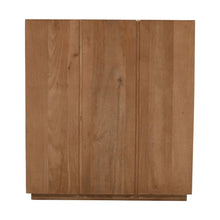 Sequoia 22" Solid Wood Modern Rustic Cube Carved End Table