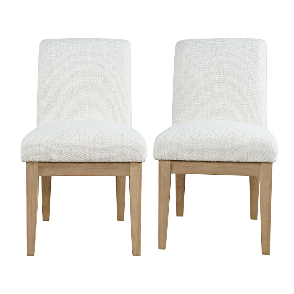 Sequoia Modern Rustic Solid Wood Upholstered Parsons Dining Chair (Set of 2)