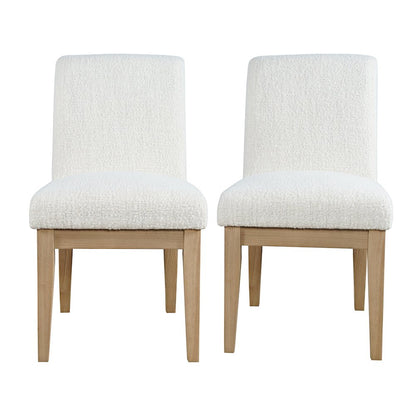 Sequoia Modern Rustic Solid Wood Upholstered Parsons Dining Chair (Set of 2)
