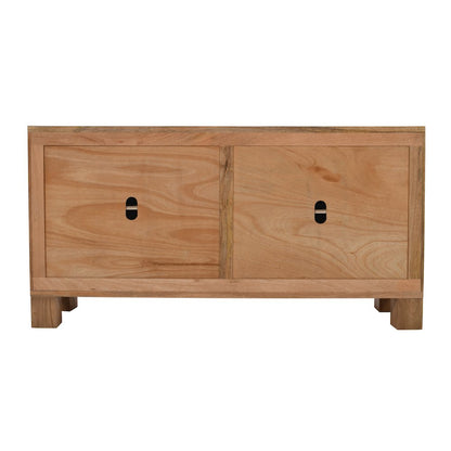 Sequoia 62" Modern Rustic Solid Wood Four Door Sideboard Storage Cabinet