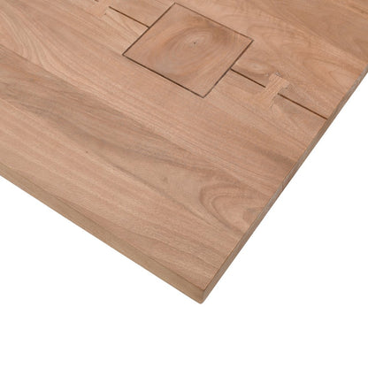 79" Rustic Modern Luxury Solid Wood Butcher Block Double Pedestal Dining Table