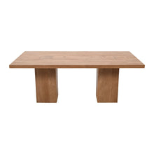 79" Rustic Modern Luxury Solid Wood Butcher Block Double Pedestal Dining Table