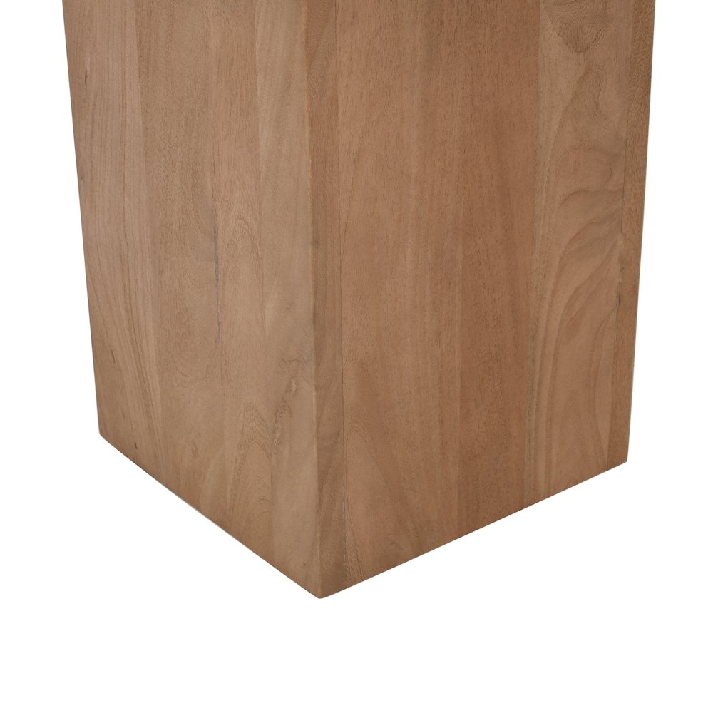 79" Rustic Modern Luxury Solid Wood Butcher Block Double Pedestal Dining Table