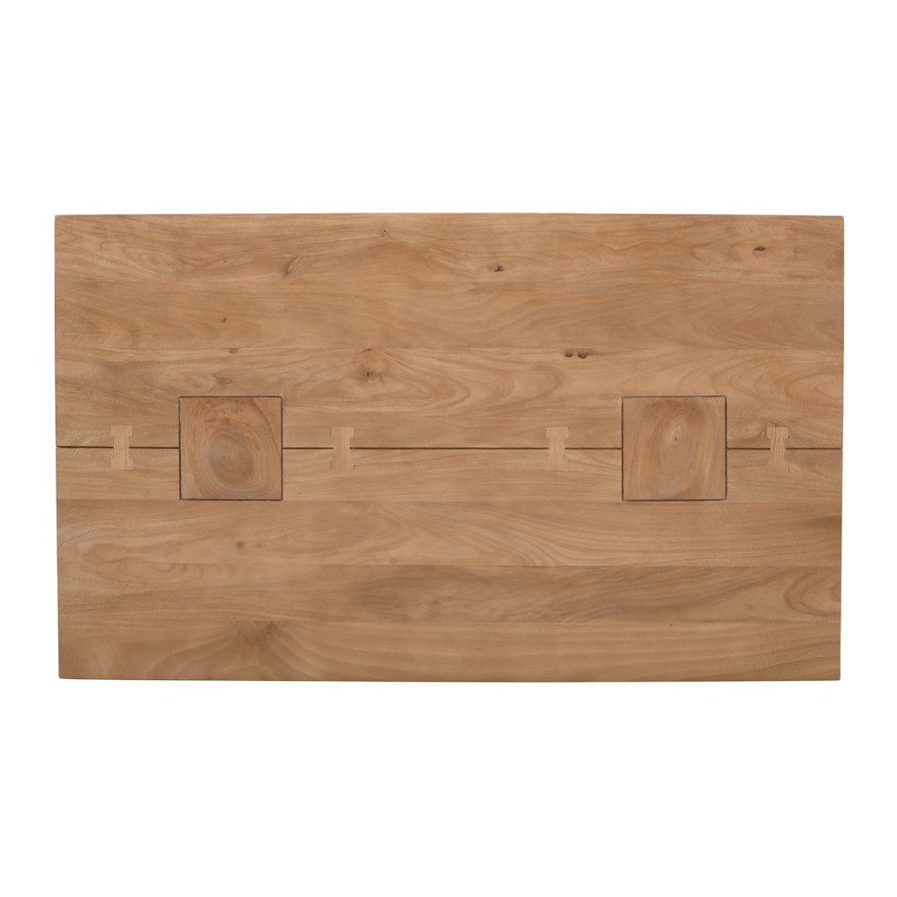 79" Rustic Modern Luxury Solid Wood Butcher Block Double Pedestal Dining Table