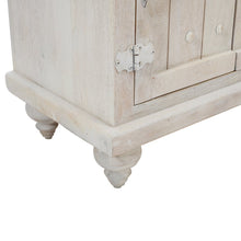 Taj 60" Hand Carved Solid Wood Global Bohemian Four-Door Sideboard Cabinet