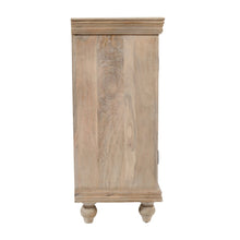 Adele 71" Hand Carved Solid Wood Rustic Four-Door Sideboard Cabinet