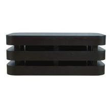 Mid-Century Modern Floating Sculpture Layered Coffee Table with Caster Wheels