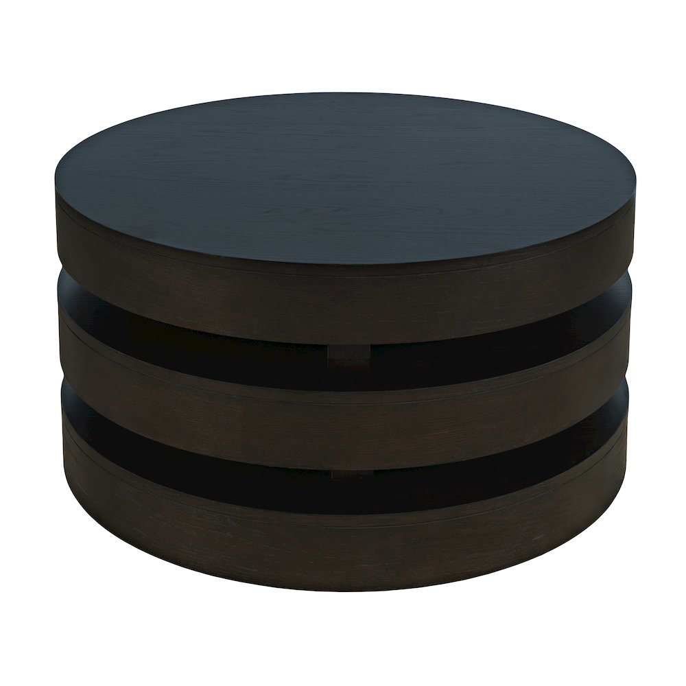 Mid-Century Modern Floating Sculpture Round Layered Coffee Table