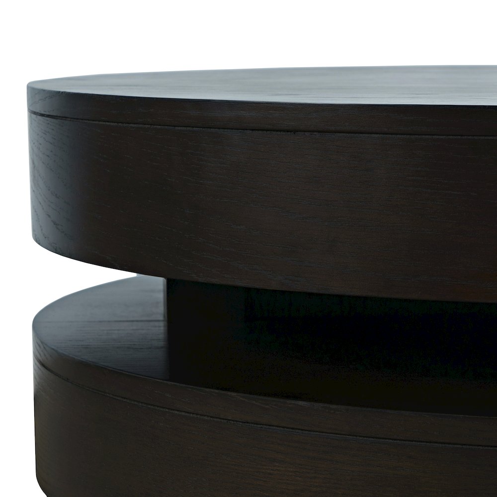 Mid-Century Modern Floating Sculpture Round Layered Coffee Table