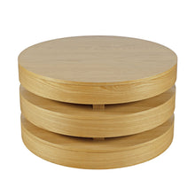 Mid-Century Modern Floating Sculpture Round Layered Coffee Table