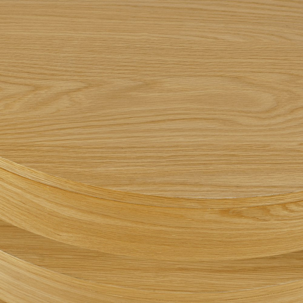 Mid-Century Modern Floating Sculpture Round Layered Coffee Table