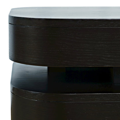 Brix Mid-Century Modern Floating Sculpture Layered Square End Table