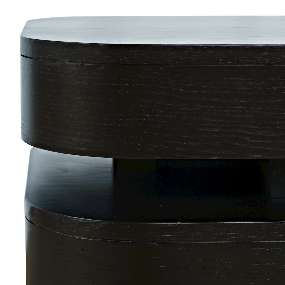 Brix Mid-Century Modern Floating Sculpture Layered Square End Table