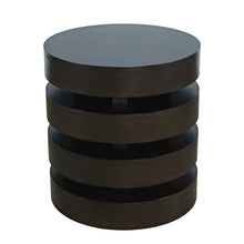 Brix Mid-Century Modern Floating Sculpture Layered Round End Table