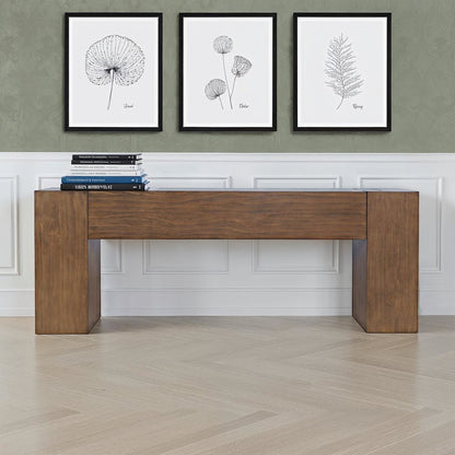 Taos Modern Rustic 79" Dovetailed Sofa Console Table