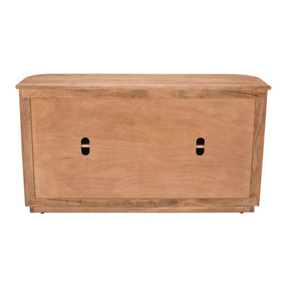 Breck Solid Wood 60" Mid-Century Modern Curved Sideboard Bar Storage Cabinet