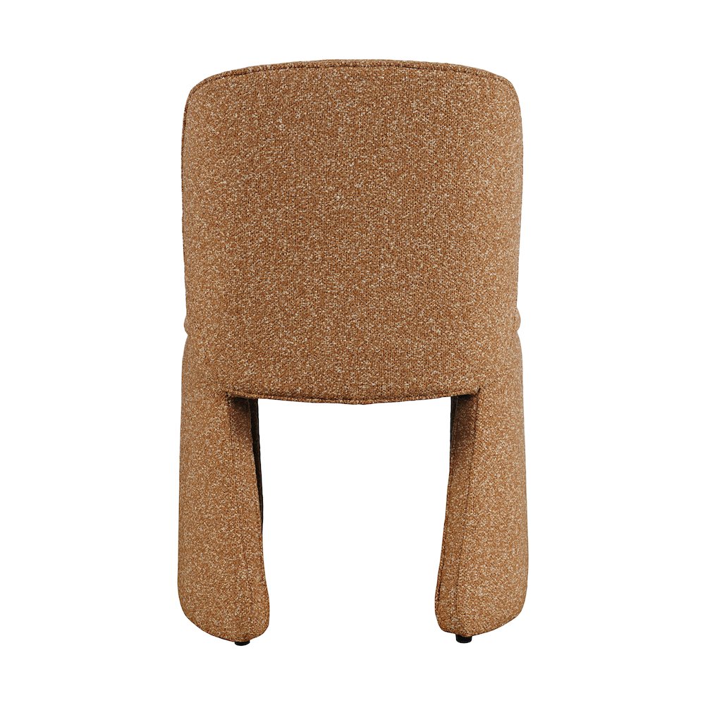 Breck Mid-Century Modern Curved Upholstered Dining Chair - Set of 2