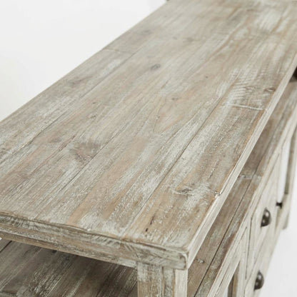 Storage Console Table with Doors and Drawers, Entryway Accent Sideboard