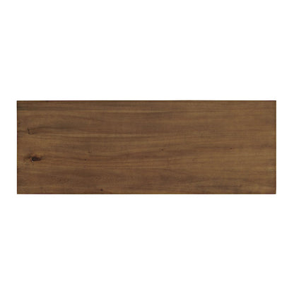 Claremont 50" Transitional Rustic Wood Sofa Console Table with Storage