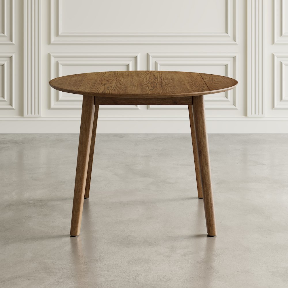 Percy 42" Contemporary Round Drop-Leaf Dining Table