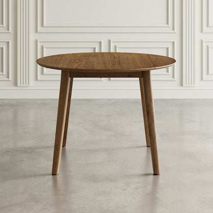 Percy 42" Contemporary Round Drop-Leaf Dining Table