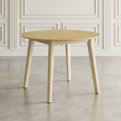 Percy 42" Contemporary Round Drop-Leaf Dining Table