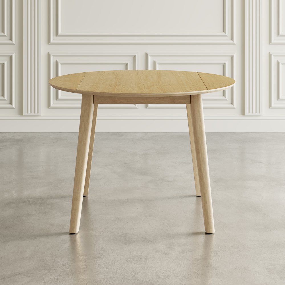 Percy 42" Contemporary Round Drop-Leaf Dining Table