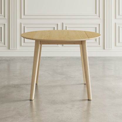 Percy 42" Contemporary Round Drop-Leaf Dining Table