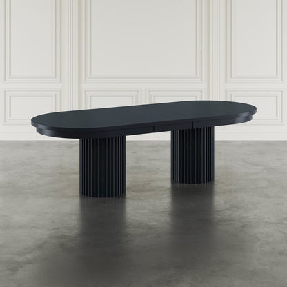 Auden Mid-Century Modern 102" Double Pedestal Dining Table