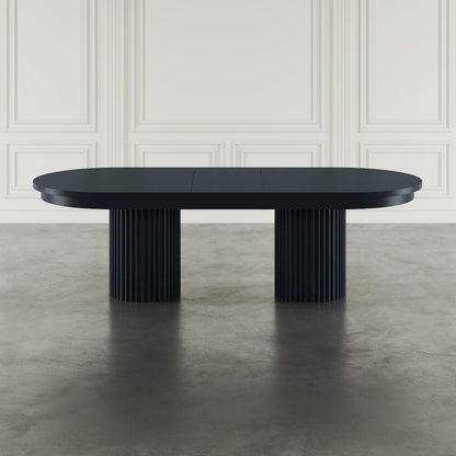 Auden Mid-Century Modern 102" Double Pedestal Dining Table