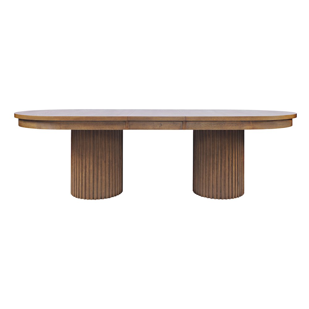 Auden Mid-Century Modern 102" Double Pedestal Dining Table